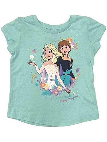 Jumping Beans Disney Frozen Toddler Girls Mint Elsa & Anna T-Shirt Tee 4T