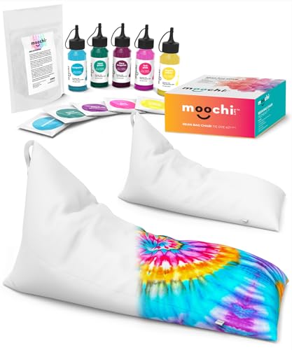 DIY TIE DYE PROJECT – Stuffed Animal Storage Bean Bag Cover - Paint & Chair Cover & Roadmap Included - No Insert Needed - Create Soft Chair from Stuffed Animals