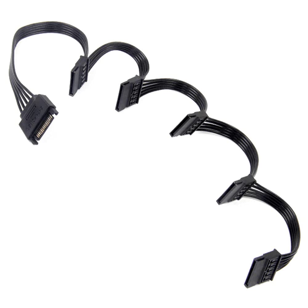 Pi+® (PiPlus®) 15Pin SATA Male to 5 x SATA Power Cable (SATA 15 Pin Female) SATA Power Supply Adapter Converter Cable Cord 18AWG SATA Extension Cable 1 to 5 Splitter (B09DBBV7DB) Amazon Price History, Amazon Price Tracker