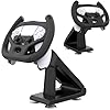 Crotrain Steering Wheels Stand for PS5 Controllers Driving Games, PS5 Gaming Racing Wheel Holder with 4 Table Suction Cup and Fixed Bracket for Sony Playstation 5 Dualsense Controller