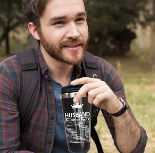 Cvroy Husband Gift Ideas Tumbler - I Love You Gifts For Him - Couple Wedding Anniversary Romantic Gifts For Husband - To My Husband Birthday Gifts From Wife For Father's Day, Funny Coffee Cup 15Oz 1Pc #TOP1