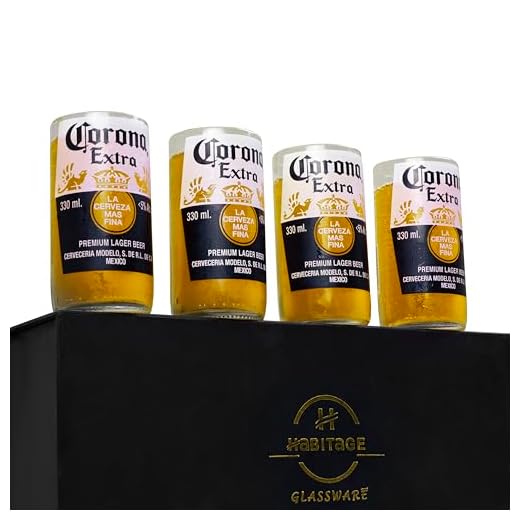 Eco-Friendly Upcycled Beer Glasses Set