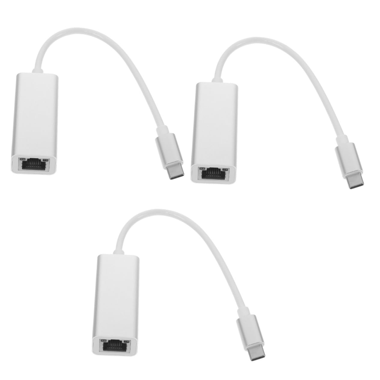 Mikikit Adaptateur Ethernet 3 Pièces Convertisseur Ethernet USB-c Adaptateur pour Accessoire Dordinateur Portable