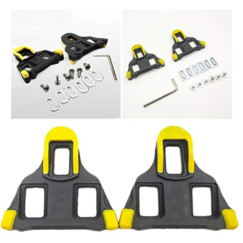 BESPORTBLE, sapato de bicicleta, tala, trava de estrada, 6 graus, flutuador de bicicleta, acessório