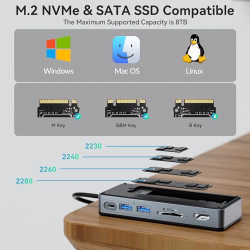 Hub USB C boîtier SSD M.2 NVMe adaptateur MacBook et PC Yottamaster - 4