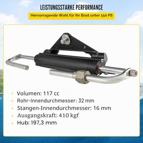 VEVOR 117CC Hydraulische Servopumpe HC4645H Hydraulische Außenborder Lenkpumpe150PS Servopumpe hydraulisch Hydraulic Outboard Steering Pump