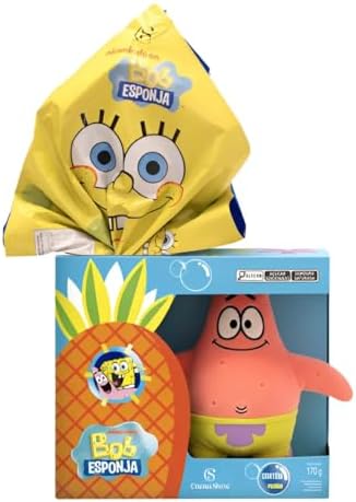 Ovo de Páscoa Pelúcia Patrick Bob Esponja Cacau Show 170g