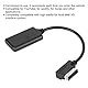 Audiokabel, Bluetooth 5.0 AUX Musikschnittstellen-Adapter Das Audiokabel passt für AMI MMI MDI