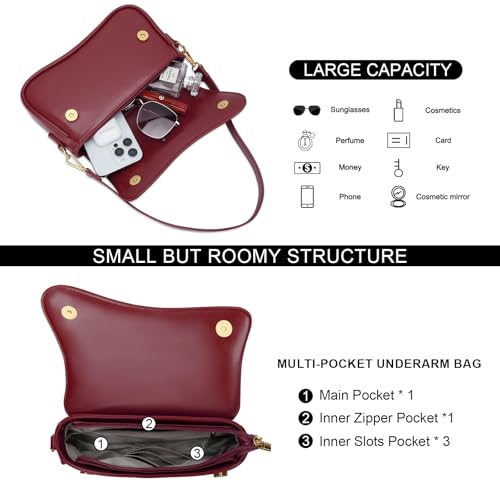 Image of KKXIU Shoulder Bag for Women Small Clutch Purses Cute Hobo Handbag Trendy Underarm Bag