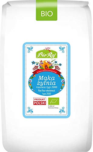 Harina integral de centeno tipo 2000 BIO 1 kg - BIO RAJ