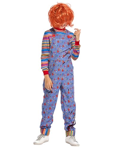Disfraz infantil de muñeca poseída de película de horror miniatura 3