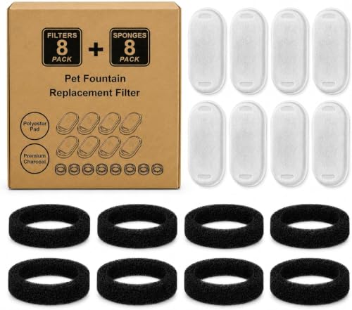 For Selene Plug-in 2.0 Fountain Filters,for 4L & 7L,8Filters+8Sponges by Pdtwq - Used condition - US$15.49