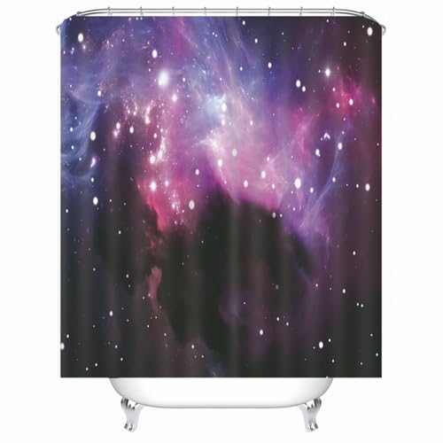 Rideau de douche imperméable violet pour éliminer les éclaboussures et la moisissure du tissu