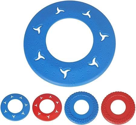 Vajin Dog Frisbee Fetch Dog Toys Flying Disc Throw Durable Non-Toxic Rubber Outdoor Dog Training Toy Lightweight Exercise Playing Chew Flyer (Multicolor) (B0D8W94Y8K) Amazon Price History, Amazon Price Tracker