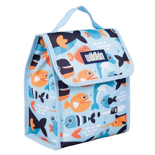 Image of Wildkin Kids Insulated Lunch Bag - Reusable, Ideal for Hot /Cold Snacks, School & Travel - Big Fish