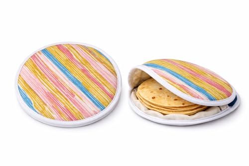 Bolsa para aquecimento Roti Chapati | Capa de pão achatado com isolamento macio para manter Roti, Chapati e Tortilla aquecidos (TraditionalTraditional)