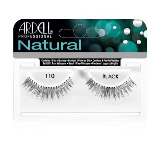 Ardell False Lashes, Natural Strip Lashes, 110 Demi Black