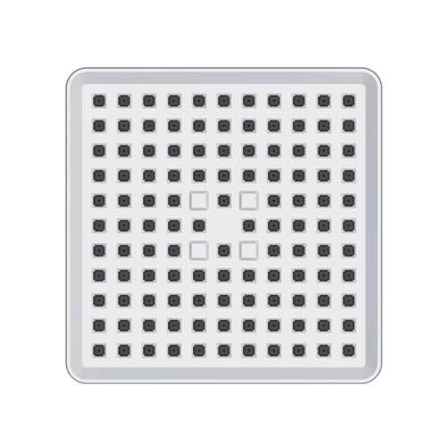 JINYOMFLY Kopfbrause Hochdruck mit Filter, 6 Zoll Regendusche mit Anti-Kalk-Düsen, Duschkopf Regendusche Wassersparend, Überkopfbrause Kopfbrausen Verstellbar, Quadratisch