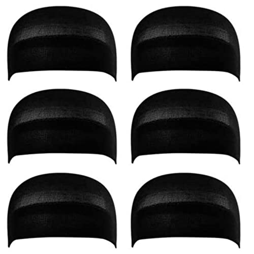 Salon Pro Exclusives Bonding Hair Glue 2 Pack-1 Oz Each (Including Igs 6 Pack Black Wig Caps) Hair Extension Styling Wig Making Bonding Adhesive Glue Kit #TOP2