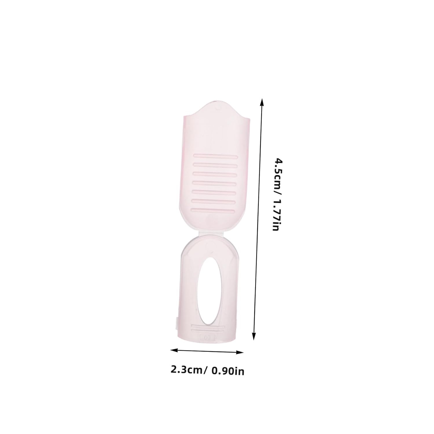 Adjustable Nail Polish Remover Clips 20pcs Soak Off Gel Polish Removal Tools for Manicure Reusable Plastic Finger Nail Clips in Cherry Blossom Pink