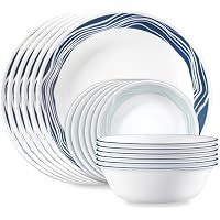 Corelle Acadia 18-Piece Dinnerware Set, Service for 6