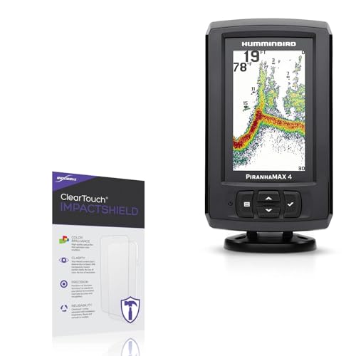 BoxWave Screen Protector Compatible with Humminbird Piranhamax 4 - ClearTouch ImpactShield (2-Pack), Impenetrable Screen Protector Flexible Film