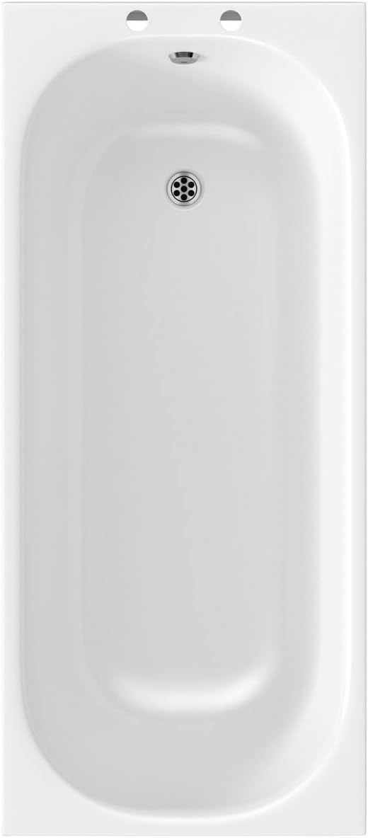 Orchard Single Ended Steel Bath 1500 x 700 - White Single Ended Bath, Rectangular Single Ended Baths, Baths
