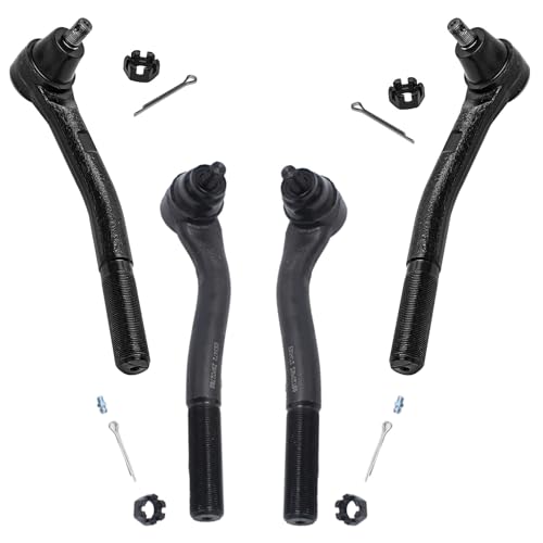 Image of Detroit Axle - Front End 15pc Suspension Kit for 99-04 Jeep Grand Cherokee 1999 2000 2001 2002 2003 2004, Upper & Lower Control Arms Ball Joints Sway Bars Outer Tie Rods Adjusting Sleeve Replacement