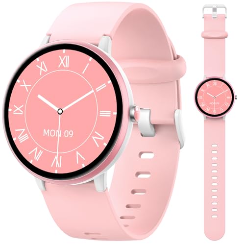 Montre Intelligente pour Enfants，Fitness Tracker Montre Étanche IP68 avec 19 Modes de Sport, Podomètre, Moniteur de Sommeil, Cadeau pour Filles Adolescents 6-16 (Rose)