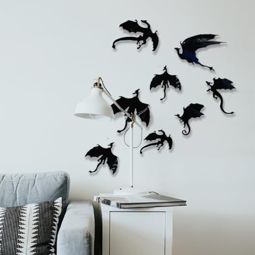 Vinilos Decorativos 3D Dragón PVC Autoadhesivos 14 Piezas miniatura 2