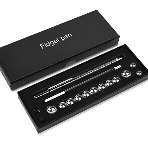 image for LARAH Black Fidget Pen Toy, Sensory Tool EDC Fidgeting Game for Adults