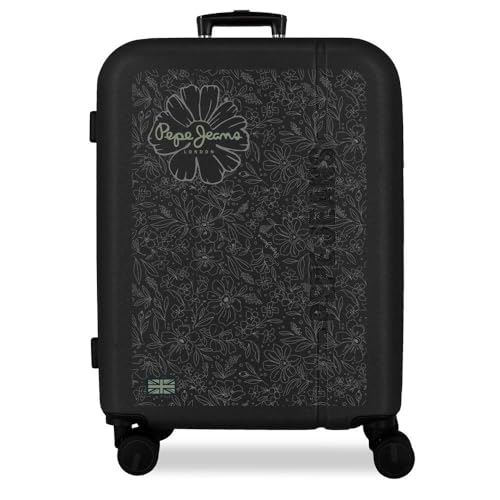 Valise moyenne Pepe Jeans Eloise 72L bagage rigide noir 48x68x27 cm