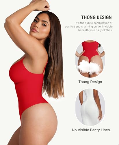 Image of FeelinGirl Shapewear Bodysuit for Women Tummy Control Body Shaper Going Out