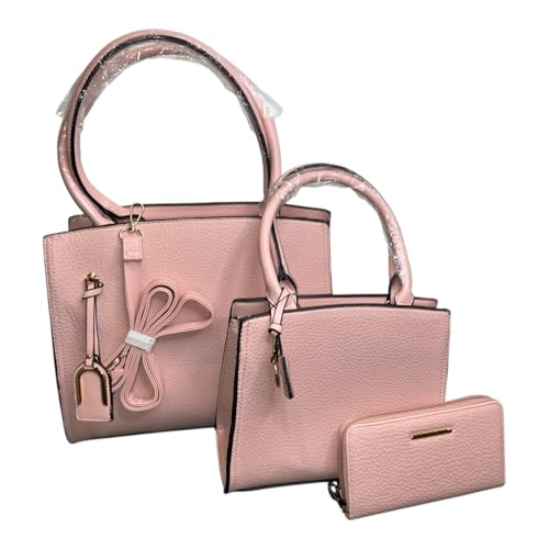 Sac fourre-tout rose en cuir végétalien pour le bureau, le shopping et les sorties