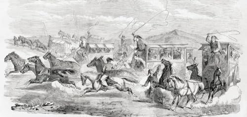 Couriers in the Isthmus of Suez 19th century. From L'Univers Illustre published Paris 1859 Poster Print by Ken Welsh (22 x 10)