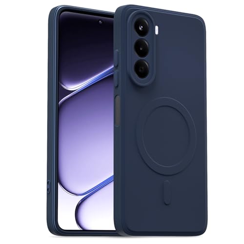 Image of Pikkme Back Cover for OnePlus Nord CE 6 Lite 5G Soft Matte Silicone Mag-Safe Design (Mag-Safe Not Support) Camera Protection | Slim Fit Bumper Cover (Blue)