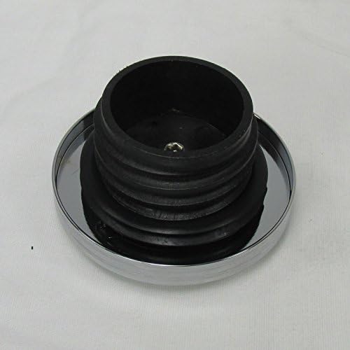 Billet Aluminum Chrome "Domed" Custom Machined Replacement Harley Gas Tank Caps for 1982-Later 2-Piece & Fat-Bob Tanks - SOLD AS A SET - Right Thread Vented & Left Thread Non-Vented - Chopper Bobber