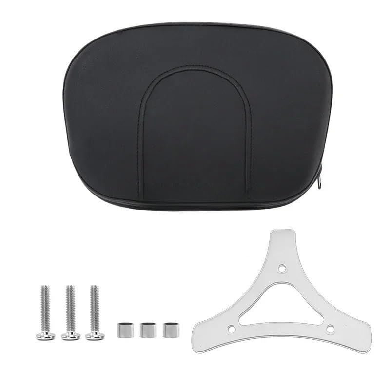 Dossier passager moto noir coussin de Sissy Bar pour Softail FLSL FXST et Touring 1996-Up
