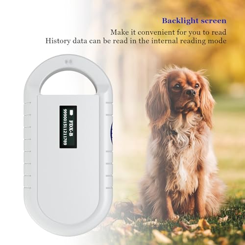 Image of Microchip Scanner, Microchip for Dogs, Pet Microchip Scanner, Pet Microchip Kit, Microchip Reader USB Rechargeable, Pet Chip Scanner for ISO11784, 11785, FDX-B, ID64