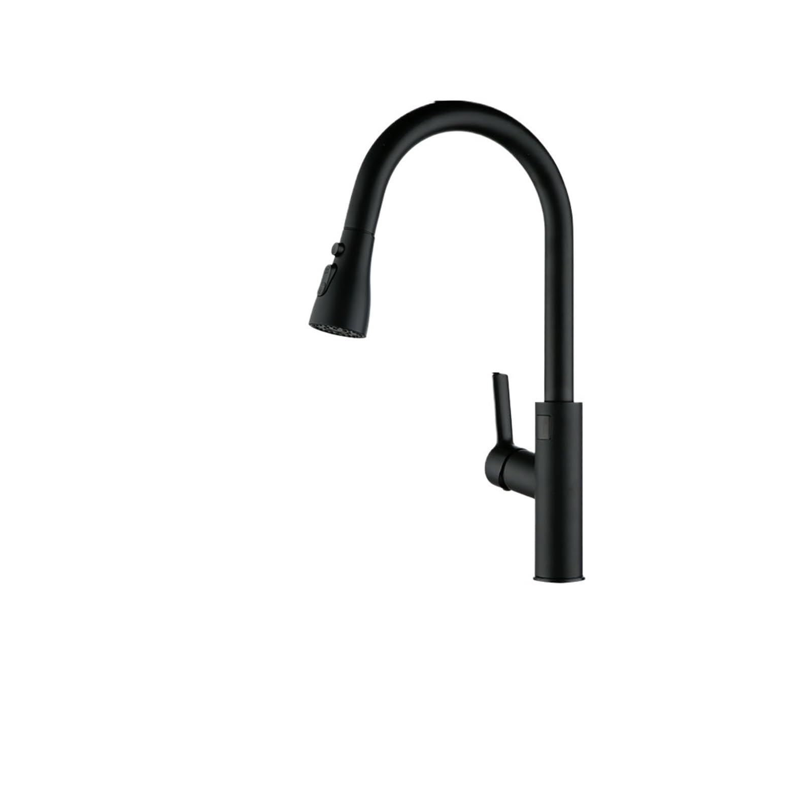 Robinet de cuisine rotatif tactile noir mat avec mitigeur extractible 12015
