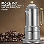Ichiias Moka Pot, Stainless Steel Moka Pot Stovetop Espresso Coffee Maker with Safety Valve 4 Cups - Image 3