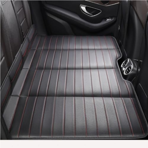 ZPPYF Car Mattress Back Seat Bed for Nissan Frontier SV Pro 4X 2022-2025 Foldable No Inflation Required Thickened Universal Car Camping Mattress Portable Travel All Seasons,Black-red