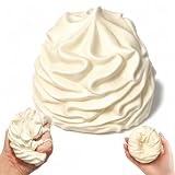 Cream Roll Squishy, Non Rebound Moldable Squishy Toy, Realistic Whipped Cream Cake Stress Relief Sensory Fidget Toy, Soft Squeeze Dessert Toy for Adults Teens, Cute Desk Decor Gift-1PC