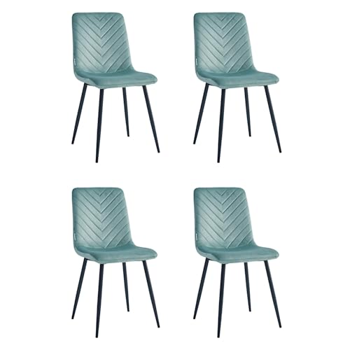 Minimal DECO Pack 4 sillas Verde Claro Terciopelo
