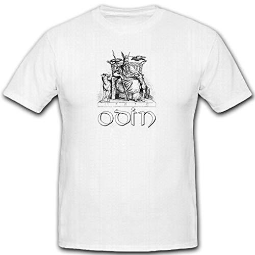T-shirt Viking Odin mythologie histoire de Gott Raben Wolf blanc taille XXXL