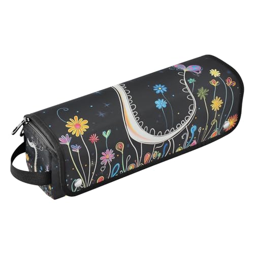 Bolsa de viaje y tapete resistente al calor para herramientas de cabello, organizador para planchas, alisadoras y rizadores con diseño Cute Dragon miniatura 1