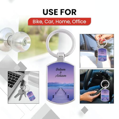 Image of Premium Printed Metal Keychain for Men & Women | High-Definition Artwork Print | Durable Key Ring for Car, Bike, Home & Office Keys | Stylish Decorative Key Holder Gift