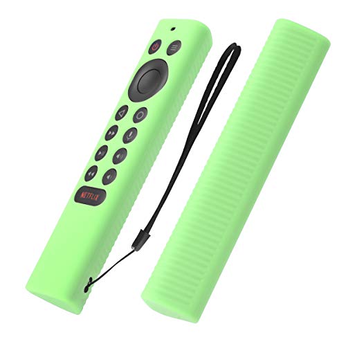 [2 Pack] Silicone Protective Cover for NVIDIA Shield TV Pro/4K HDR Remote Controller Series, Light Weight Kids-Friendly Silicone Skin Anti-Slip/Shockproof with Hand Strap (GlowBlue & Glowgreen) - Image 3
