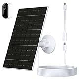 VUEBEE 7W Solar Panel for Arlo Essential 2K (2nd Gen), Essential XL & Spotlight Cameras, USB-C Solar Charger for 5V Battery Cameras, IP66 Waterproof, 360° Adjustable Mount, 9.8ft Cable