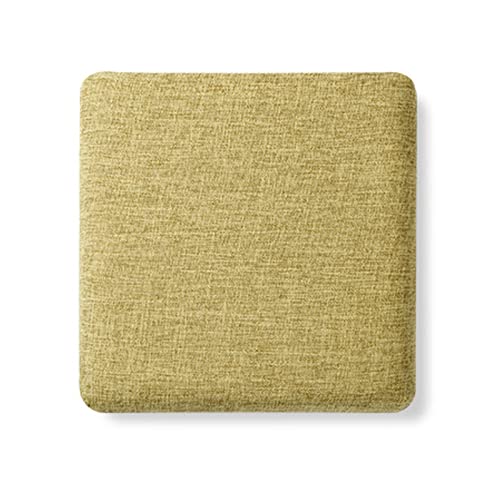 Coussin de chaise antidérapant moutarde déhoussable en mousse à mémoire de forme - 2